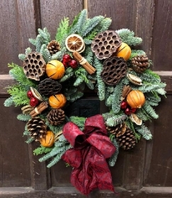 Christmas Carol Door Wreath