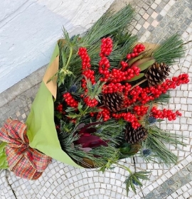 Festive foliage and berries for home