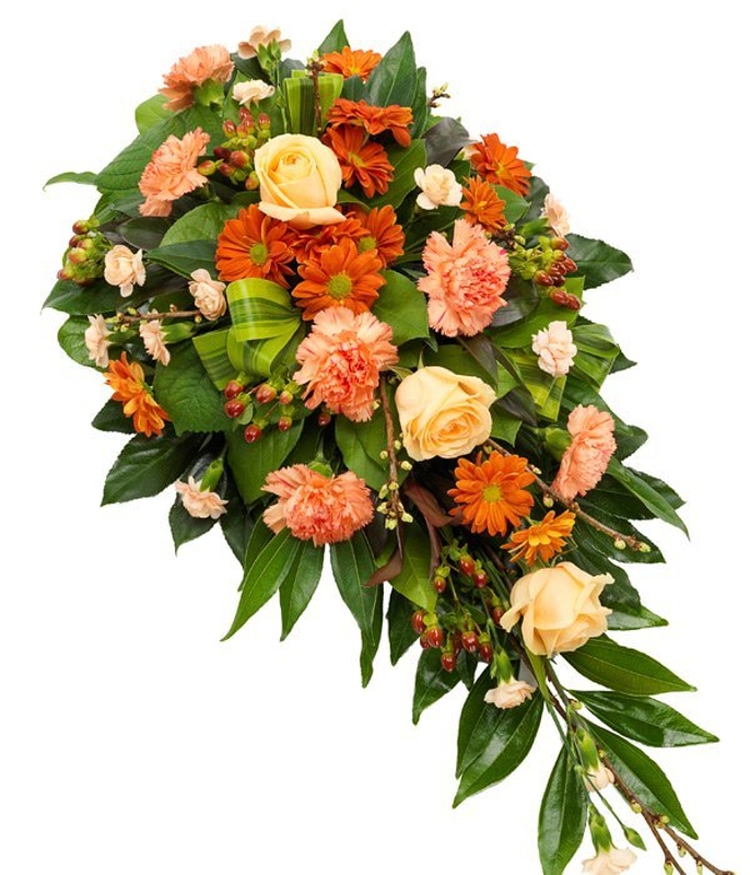 Orange Single teardrop spray