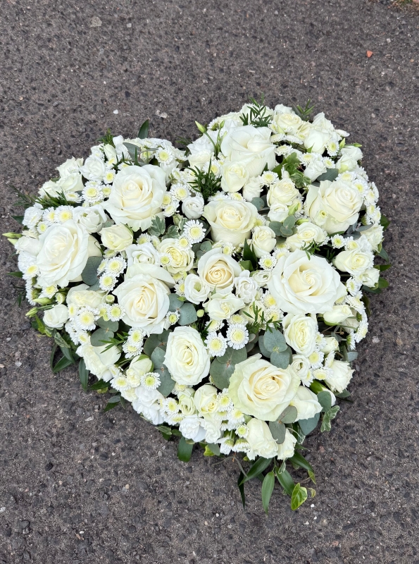 White Rose Heart